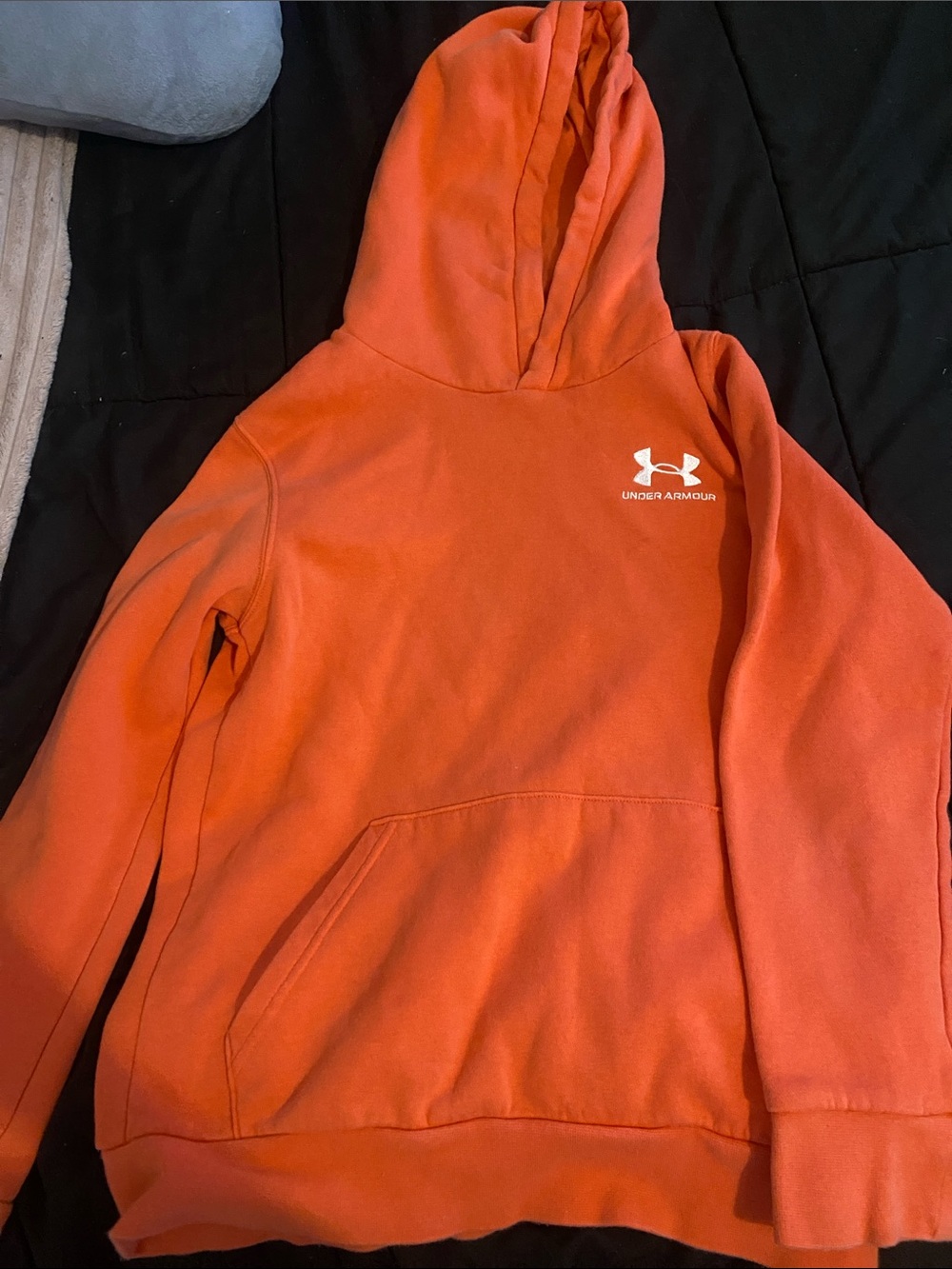 Under Armour Kids Orange Hooded Pullover Sweatshirt